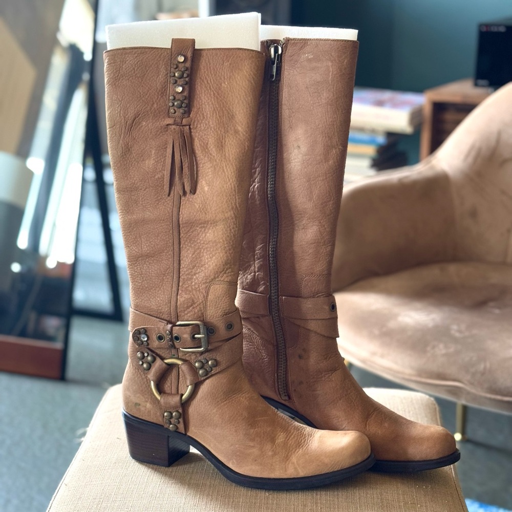 NEW Cole Haan Tan Leather Boots